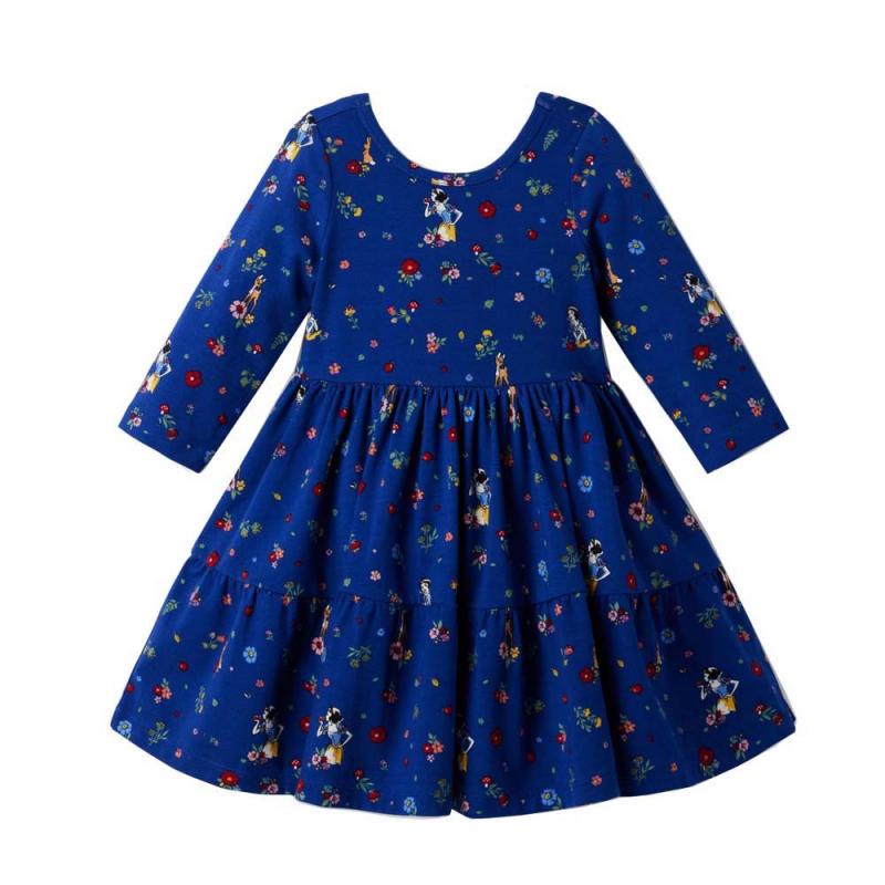 Wholesale Custom Long Sleeves Girls Printing Dress
