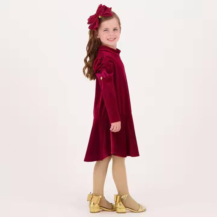 girls flower white dress