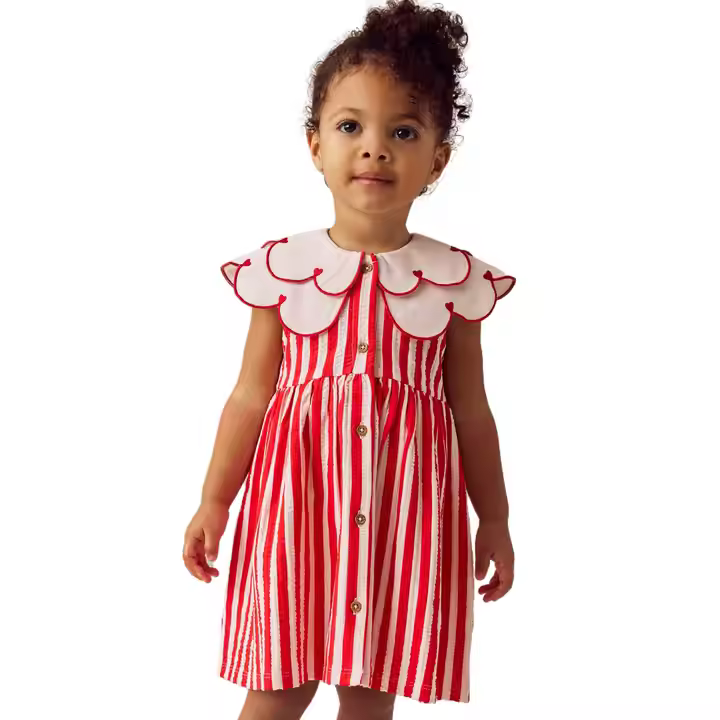 girls flower white dress