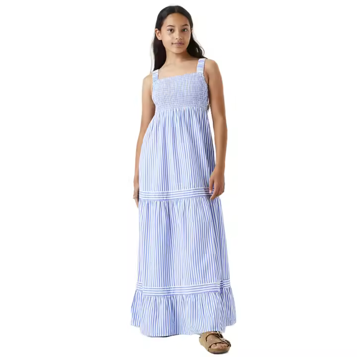girls flower white dress
