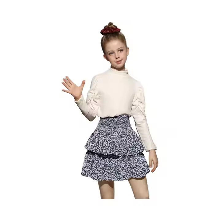 girls flower white dress