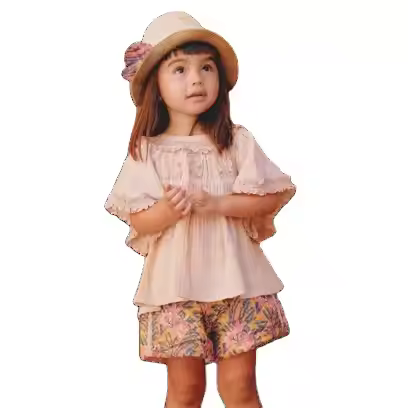 girls flower white dress