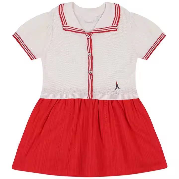 girls flower white dress