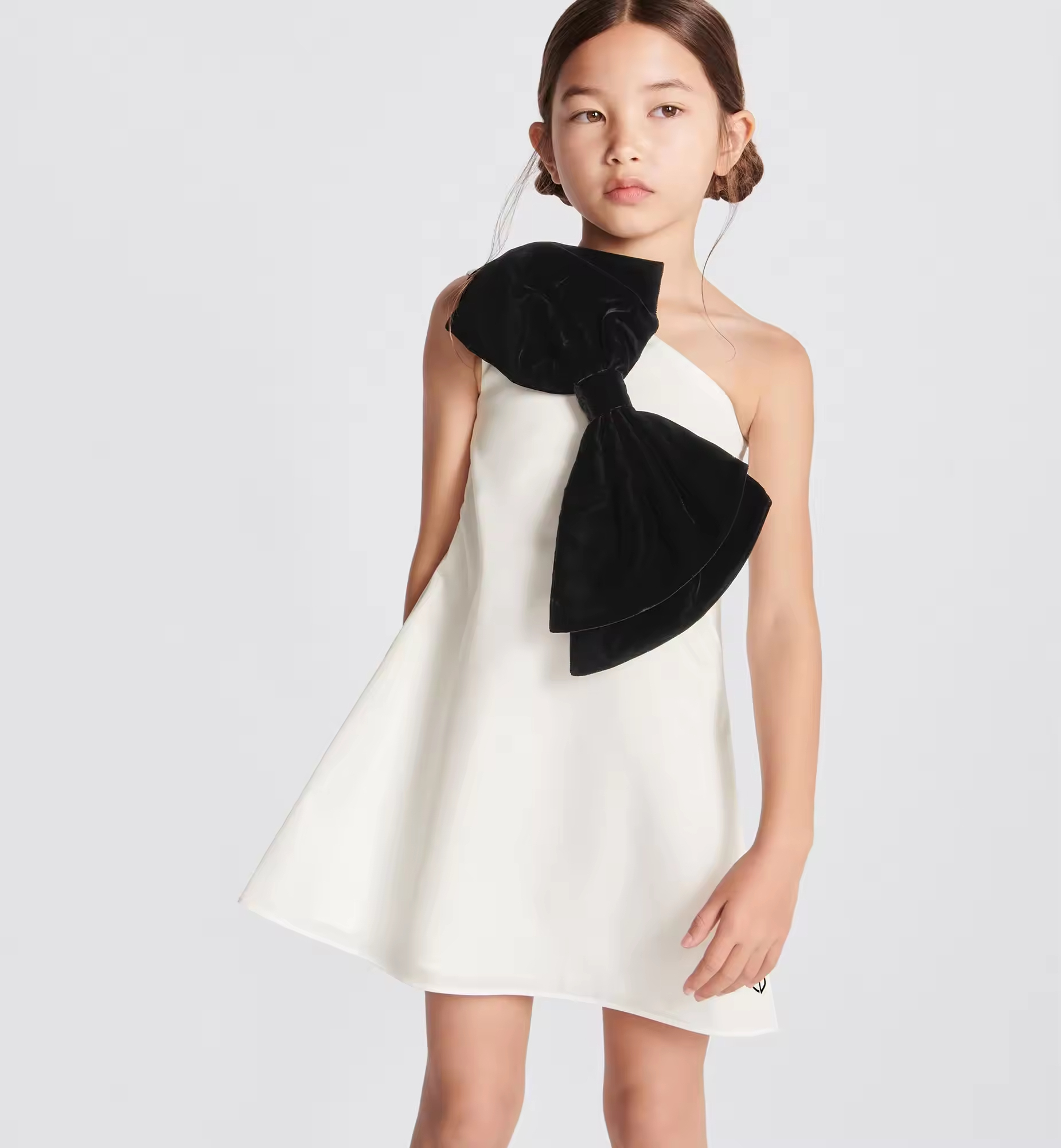 girls flower white dress
