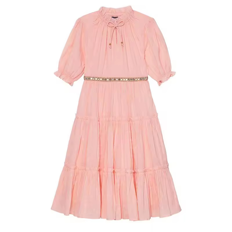 Fashion Flower Girls Maxi Dress Kids Clothing Wholesale